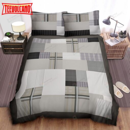 Cuddl Duds Flannel Patchwork Duvet Cover Bedding Set