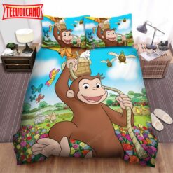 Curious George Ep Swings Into Spring Duvet Cover Bedding Sets