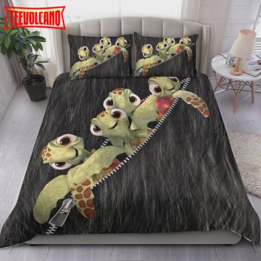 Cute Baby Turtle Bed Sheets Duvet Cover Bedding Sets