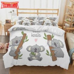 Cute Koalas Printed Bed Sheets Duvet Cover Bedding Sets