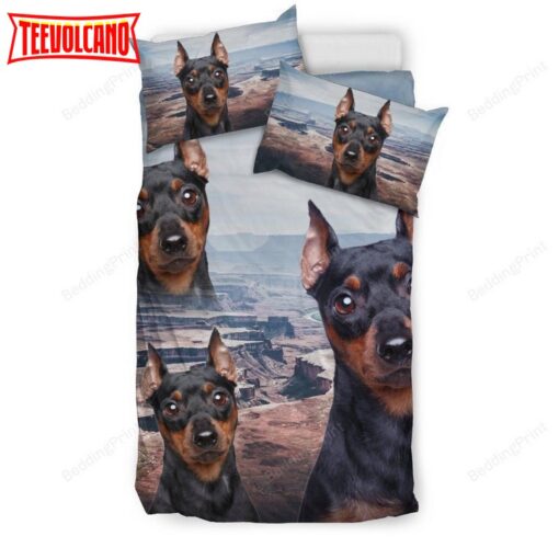 Cute Miniature Pinscher Bed Sheets Duvet Cover Bedding Set