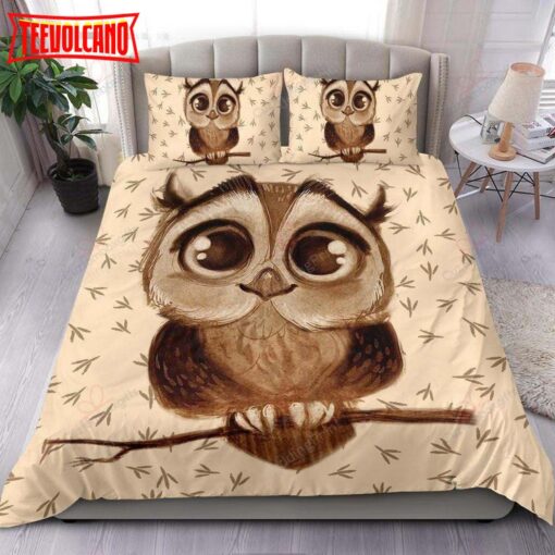 Cute Owl Bedding Set Duvet Cover &amp Pillow Cases