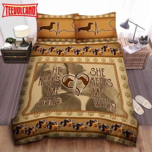 Dachshund Love Bed Sheets Duvet Cover Bedding Sets