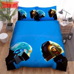 Daft Punk The Electronic Music Duo Artwork Bed Sheets Duvet Cover Bedding Sets