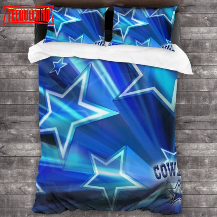 NFL Dallas Cowboys Duvet Cover and Pillowcase Set Bedding Set