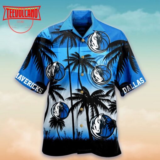 Dallas Mavericks Palm Hawaiian Shirt