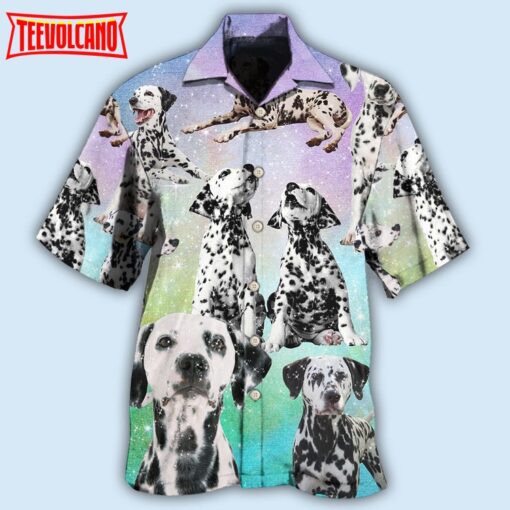 Dalmatian Dog Galaxy Lovely Style Hawaiian Shirt