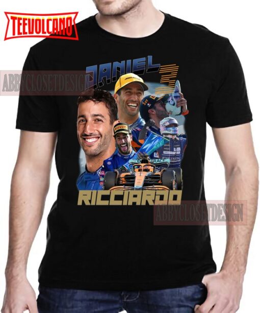 Daniel Ricciardo Classic Retro Shirt – Daniel Ricciardo 90s Vintage T-shirt