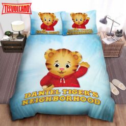 Daniel Tiger Waving Hand Bed Sheets Duvet Cover Bedding Sets