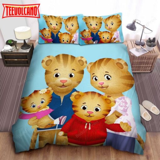 Daniel Tiger’s Family Picture Bed Sheets Duvet Cover Bedding Sets