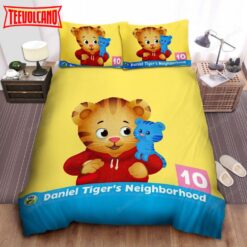 Daniel Tiger’s Neighborhood Daniel And His Plush Toy Duvet Cover Bedding Sets