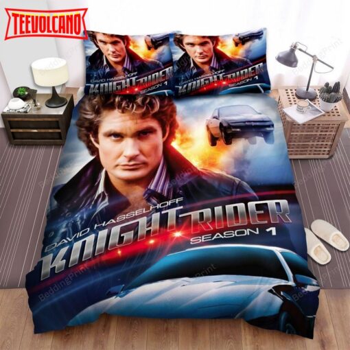 David Hasselhoff Knight Rider Bed Sheets Duvet Cover Bedding Sets