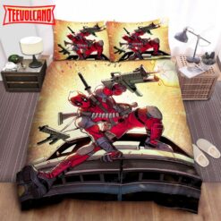 Deadpool &amp Broken Glasses Bed Sheets Duvet Cover Bedding Sets