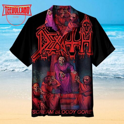 Death Scream Bloody Gore Hawaiian Shirt