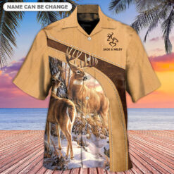 Deer Lives An Old Buck Sweet Doe Personalized Hawaiian Shirt