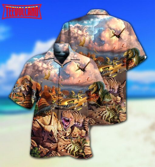 Dinosaur All Dinosaurs Go To Heaven Hawaiian Shirt