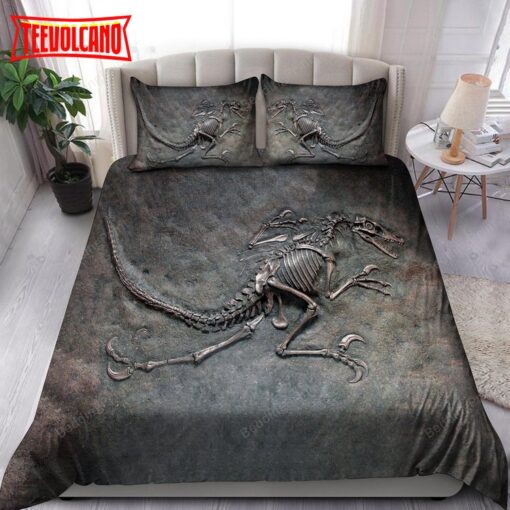 Dinosaur Fossil Art Bedding Set Bed Sheets Duvet Cover Bedding Sets