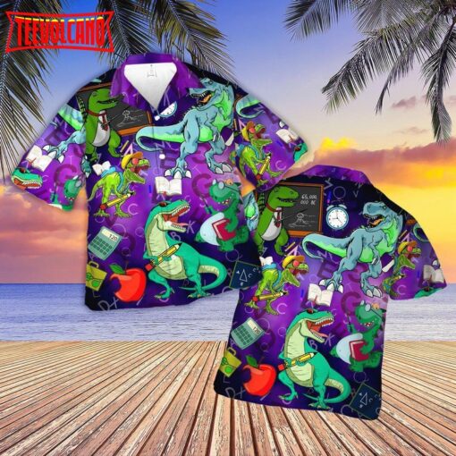 Dinosaur Funny Summer Hawaiian Shirt