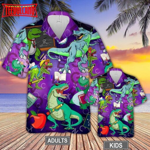 Dinosaur Funny Summer Hawaiian Shirt