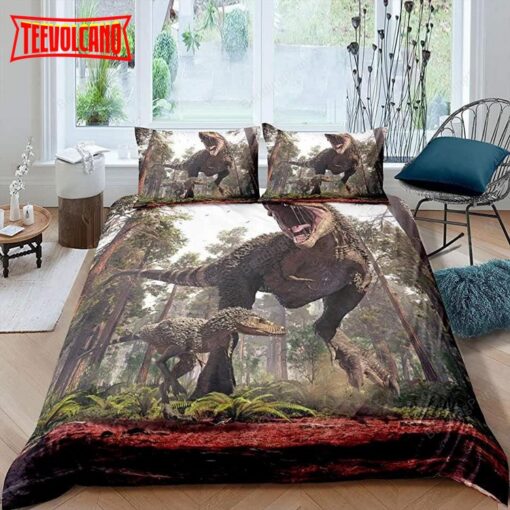 Dinosaur In Jurassic World Bed Sheets Duvet Cover Bedding Sets