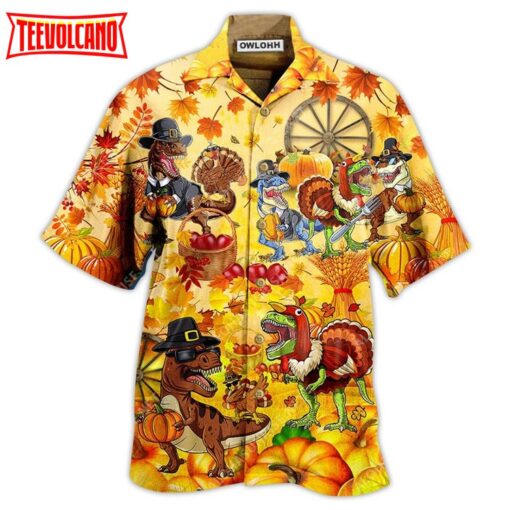 Dinosaur Lovely Autumn Hawaiian Shirt