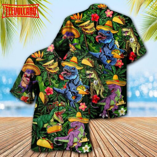 Dinosaur Taco Funny T-rex Hawaiian Shirt