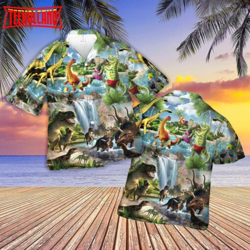 Dinosaur World Funny Summer Hawaiian Shirt