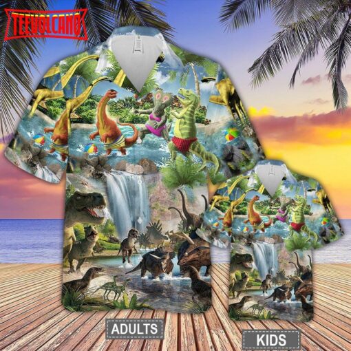 Dinosaur World Funny Summer Hawaiian Shirt