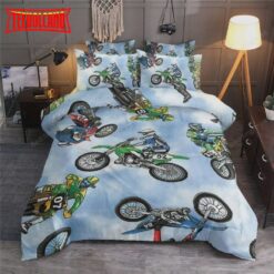 Dirt Bike Jumps Bed Sheets Duvet Cover Bedding Sets