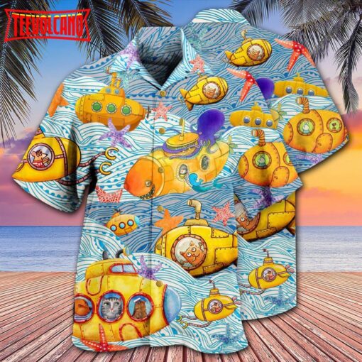 Diving Submarines Into The Ocean Hawaiian Shirt