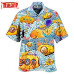 Diving Submarines Into The Ocean Hawaiian Shirt