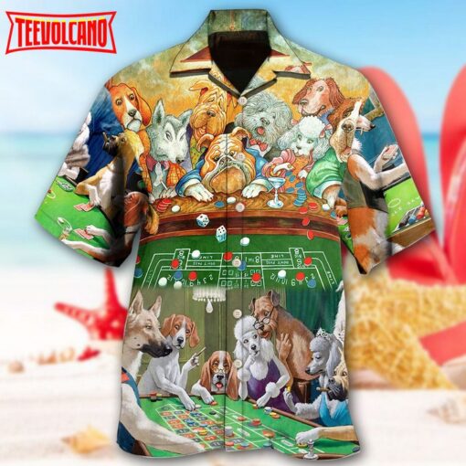 Dog Casino Play Many Funny Hawaiian Shirt