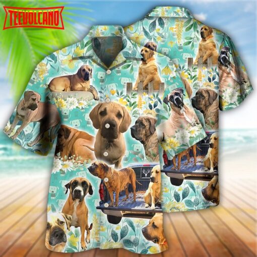 Dog Love Dog Floral Hawaiian Shirt