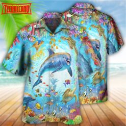 Dolphin Life In The Beautiful Ocean Hawaiian Shirt