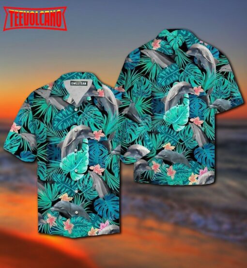 Dolphin Marine Biology Into The Sea Hawaiian Shirt