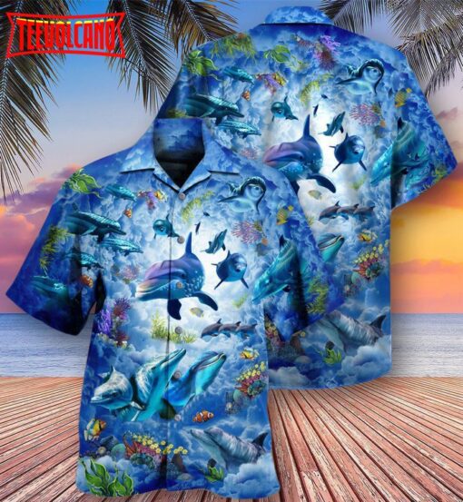 Dolphin My Lovely Animal Is A Dolphin Hawaiian Shirt