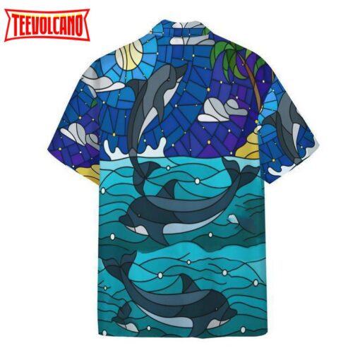 Dolphin Ocean Biology Into The Sea Hawaiian Shirt