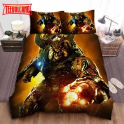 Doom 2016 Demon Bed Sheets Spread Duvet Cover Bedding Sets