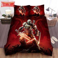 Doom Slayer Using Crucible Duvet Cover Bedding Sets