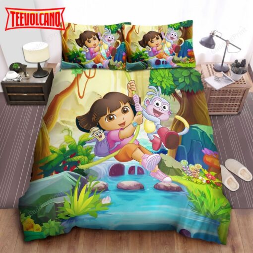 Dora The Explorer Bed Sheets Duvet Cover Bedding Sets