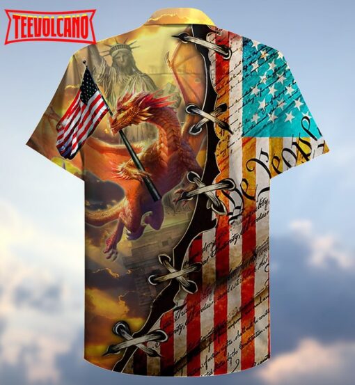 Dragon American Love Life So Cool Hawaiian Shirt