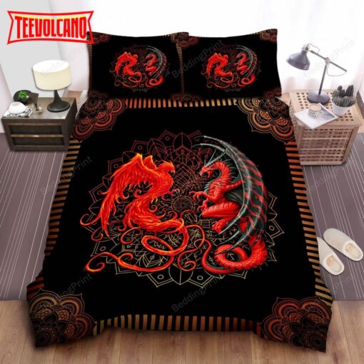 Dragon And Hoenix Bed Sheets Duvet Cover Bedding Sets