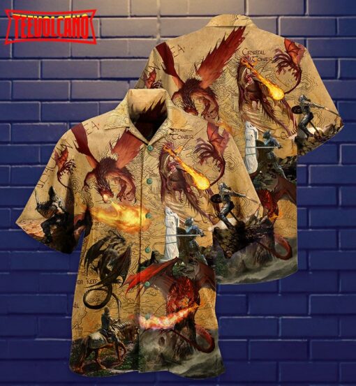 Dragon Love Life Fighting The Knights Hawaiian Shirt