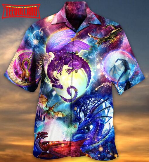 Dragon Love Life Galaxy Sky Hawaiian Shirt