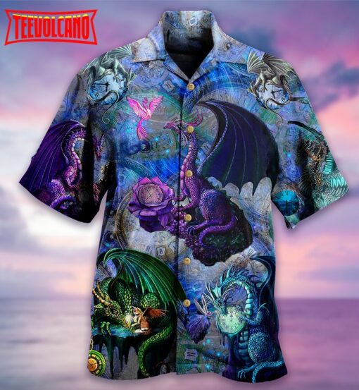 Dragon Love Life Love Timepiece Hawaiian Shirt