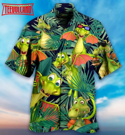 Dragon Love Summer So Funny Hawaiian Shirt