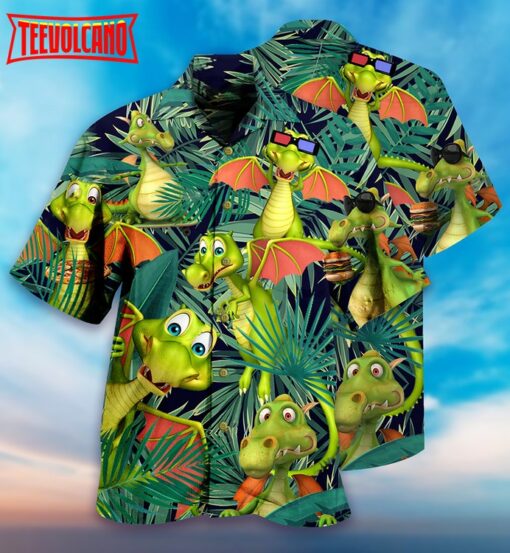 Dragon Love Summer So Funny Hawaiian Shirt