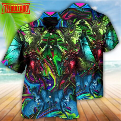 Dragon Lover Colorful Style Hawaiian Shirt