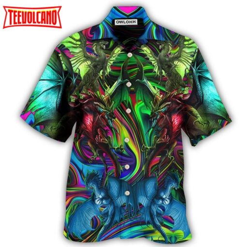 Dragon Lover Colorful Style Hawaiian Shirt