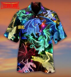 Dragon Neon Love Life Hawaiian Shirt